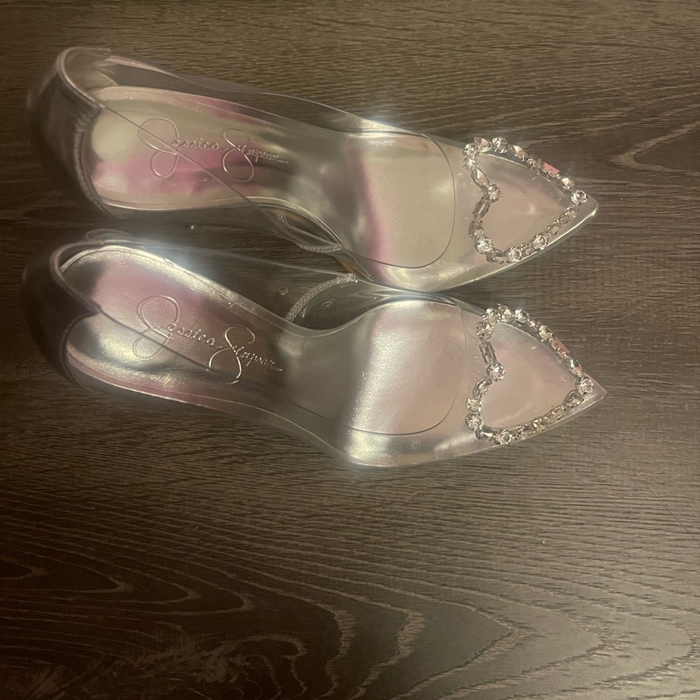 Clear, Rhinestone Heels - Picture 4 of 4